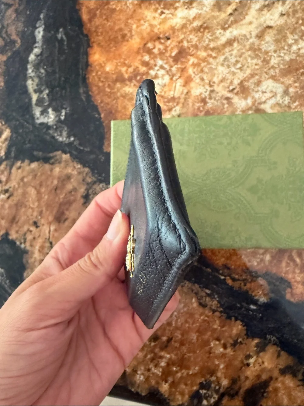 Gucci animale bee card holder